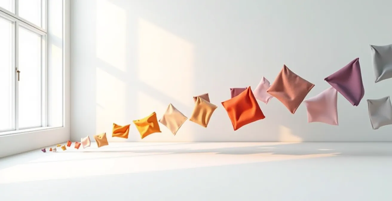 Abstract visualization of machine learning patterns evolving into personalized style recommendations