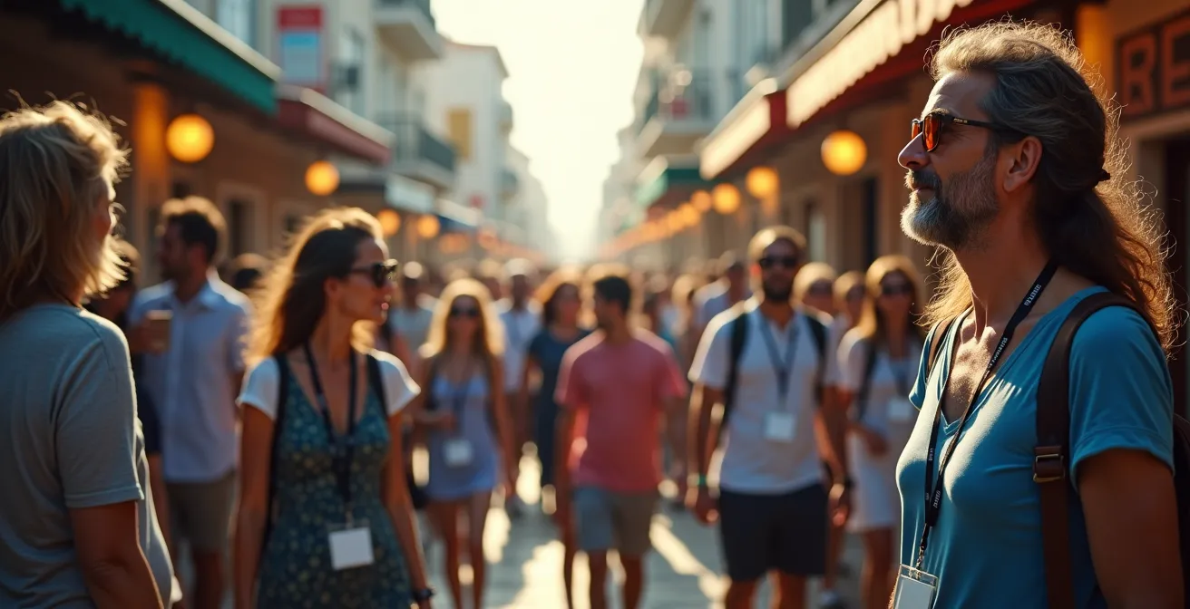 Split comparison of ship tour group versus independent local guide experience