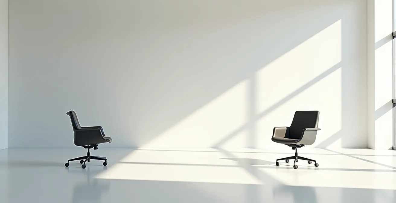 Abstract representation of conflicting performance evaluation criteria across cultures