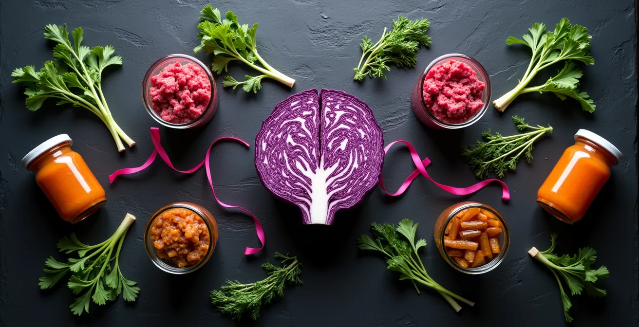 Abstract visualization of the gut-brain connection through neural pathways